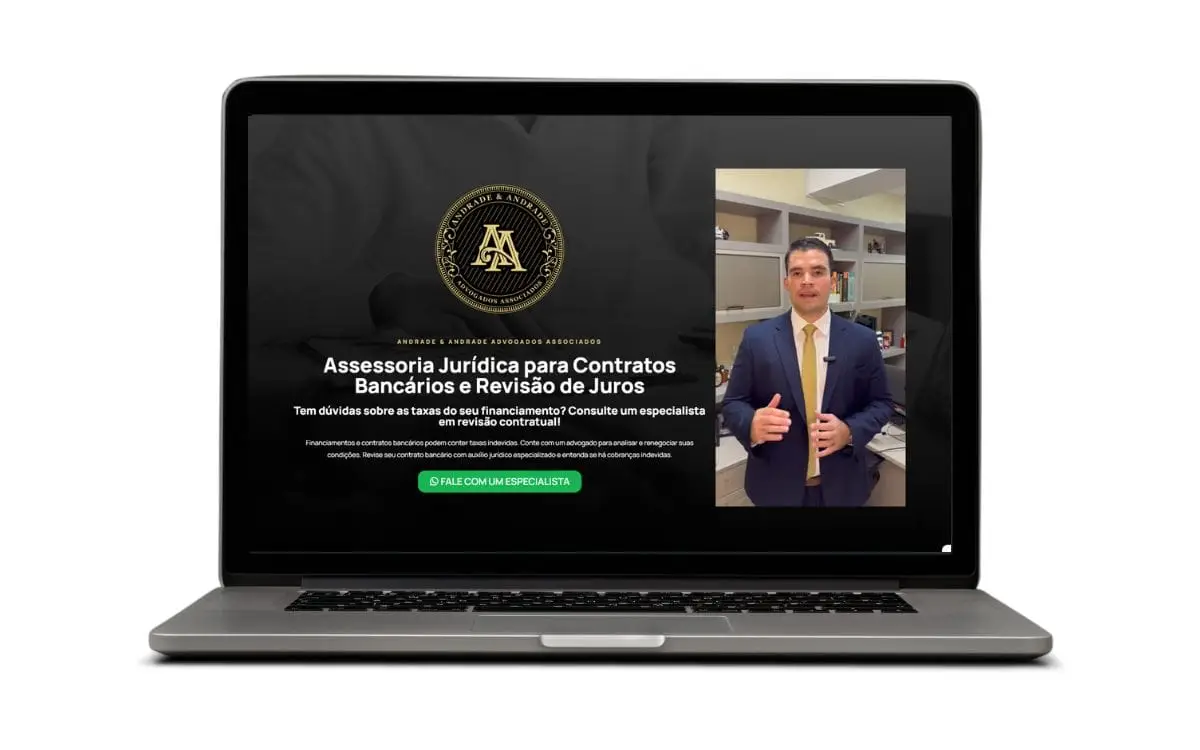Campanhas para Contratos Bancários e Revisão de Juros — projeto desenvolvido para Andrade & Andrade Advogados Associados